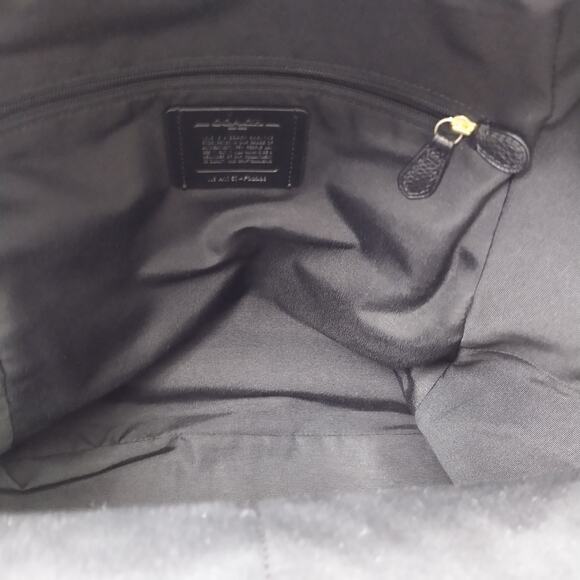 Coach Black Pebbled Leather Zipper Pocket Top Handle Backpack main image 4